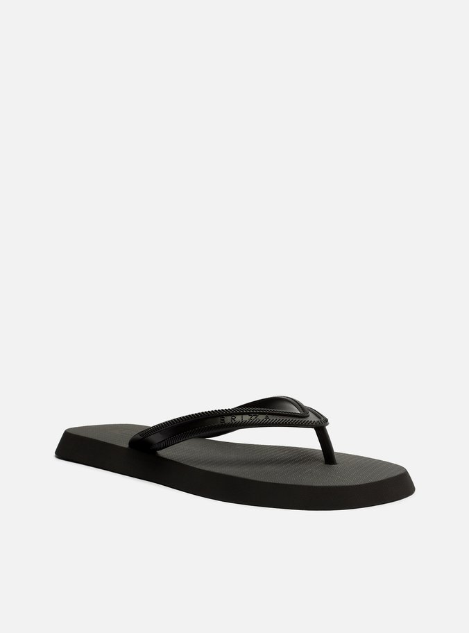 Chinelo de Dedo Preto Tira Sport
