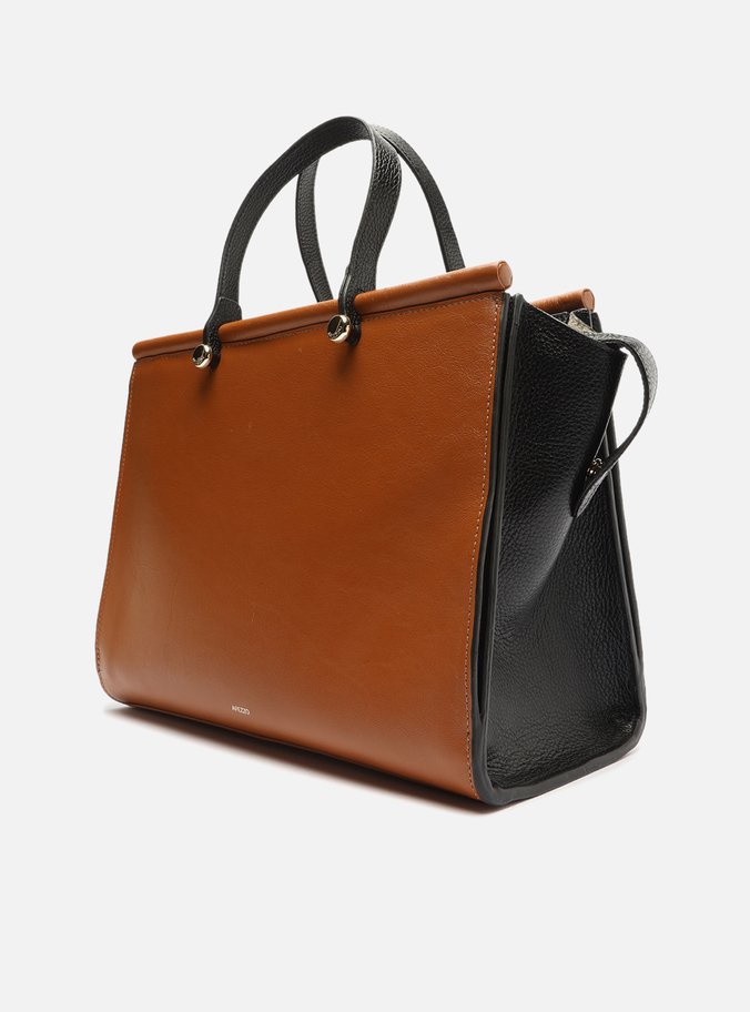 Bolsa Shopping Marrom Couro Hailey Grande