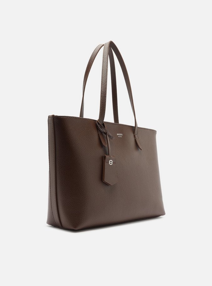 Bolsa Shopping Marrom Escura Manu Grande