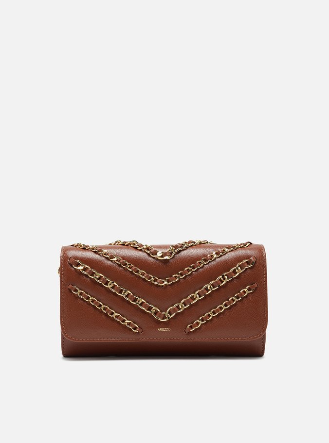 Bolsa Tiracolo Couro Marrom Média
