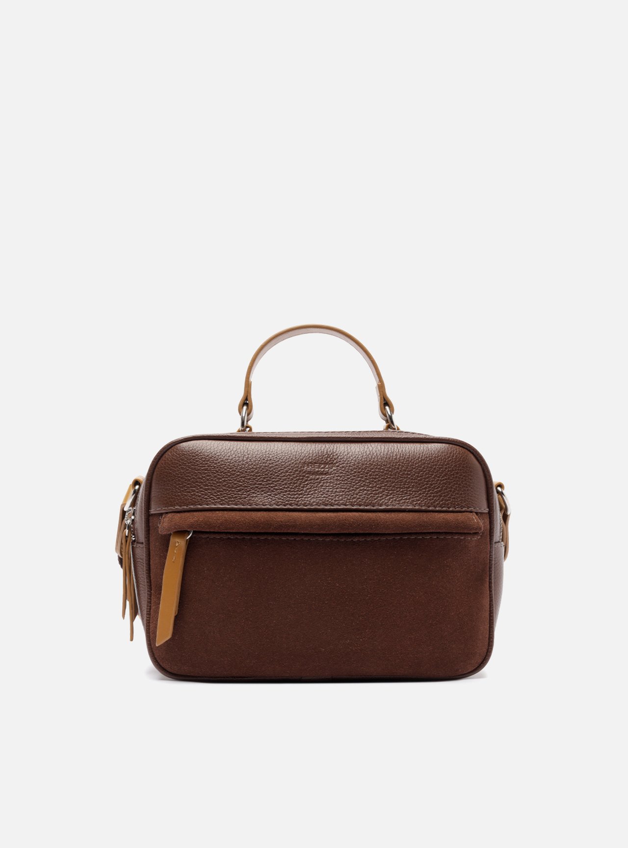 Bolsa Tiracolo Marrom Prione Média Caramelo — foto 1
