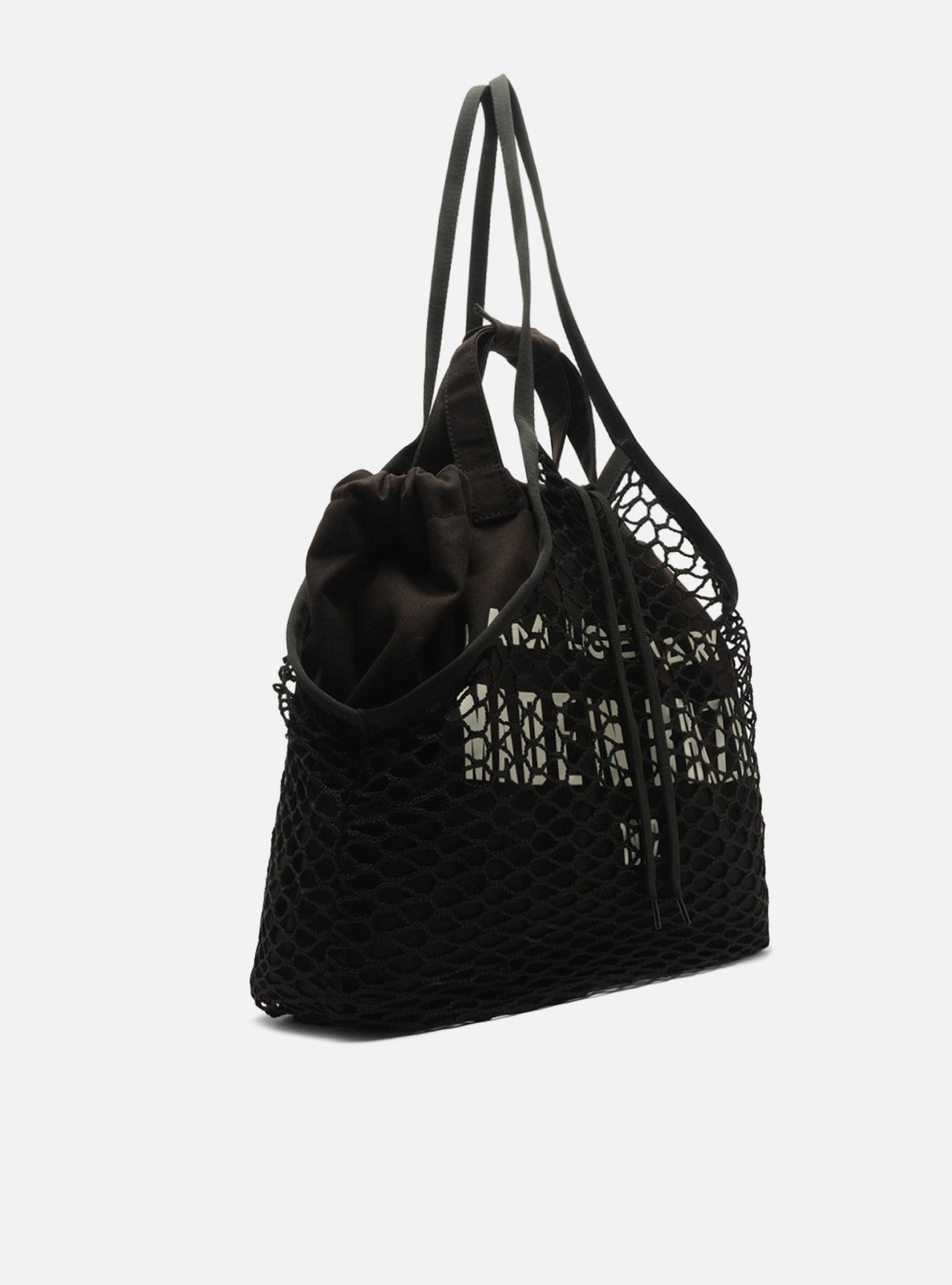Bolsa Shopping Preta Tela Lona Grande TIG — foto 5
