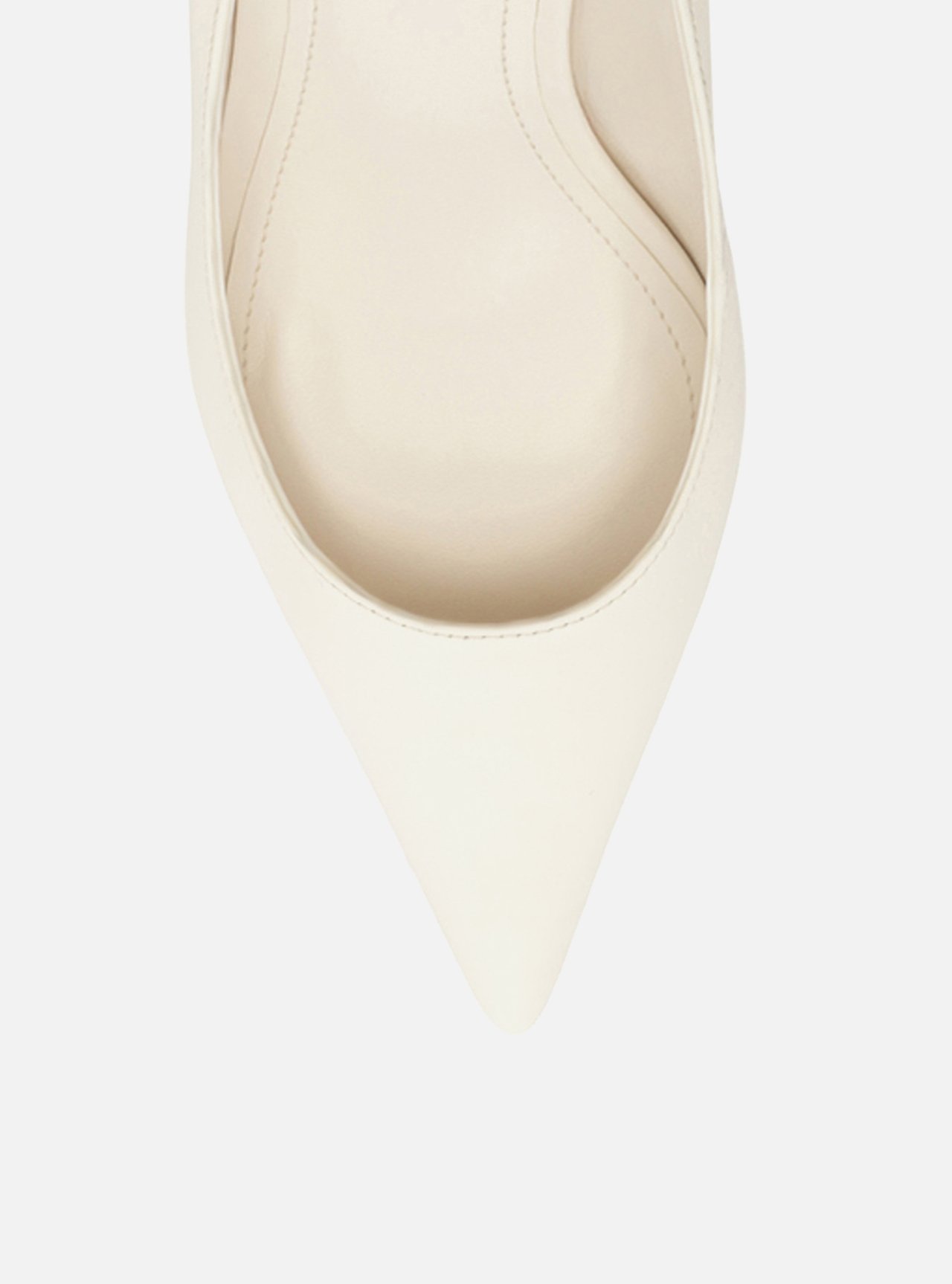 Scarpin Branco Couro Salto Fino — foto 5