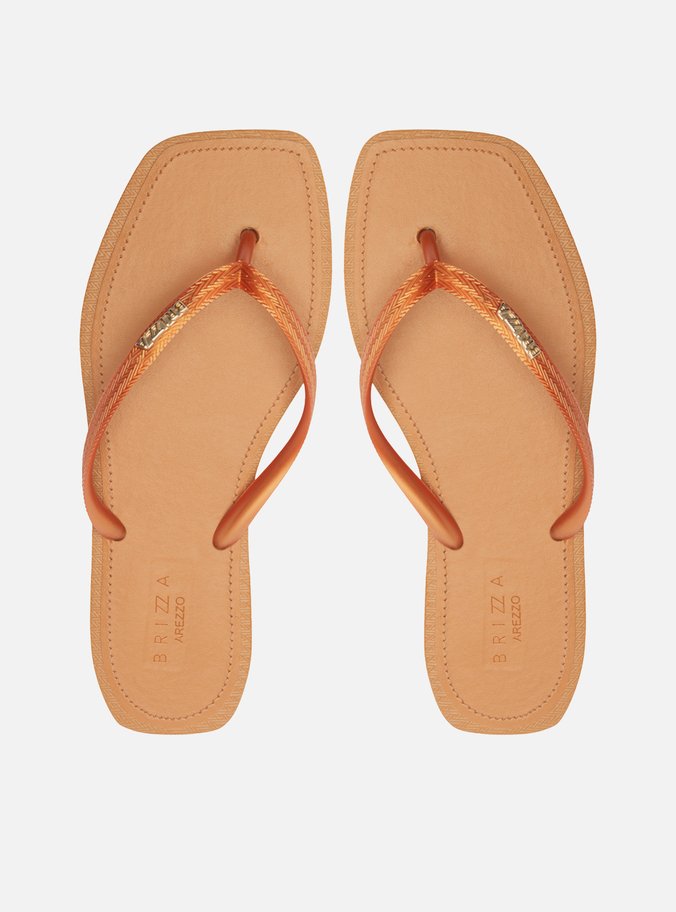 Chinelo de Dedo Marrom Square Brizza