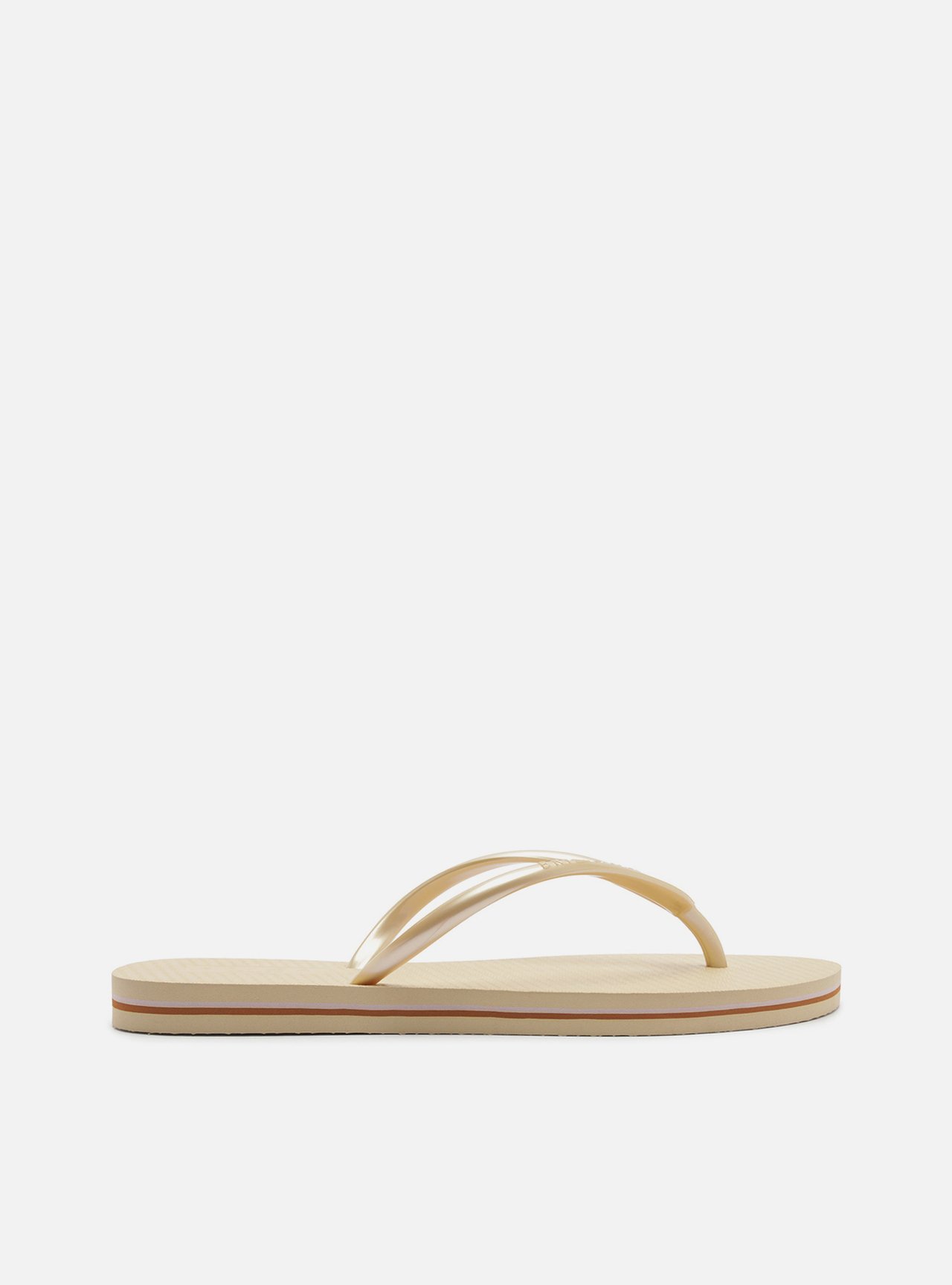 Chinelo de Dedo Dourada Tira V Brizza — foto 3