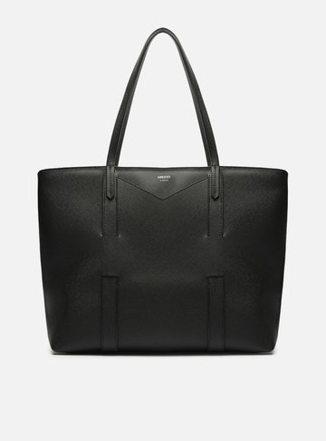 Bolsa Shopping Preta Grande Tiras Capa