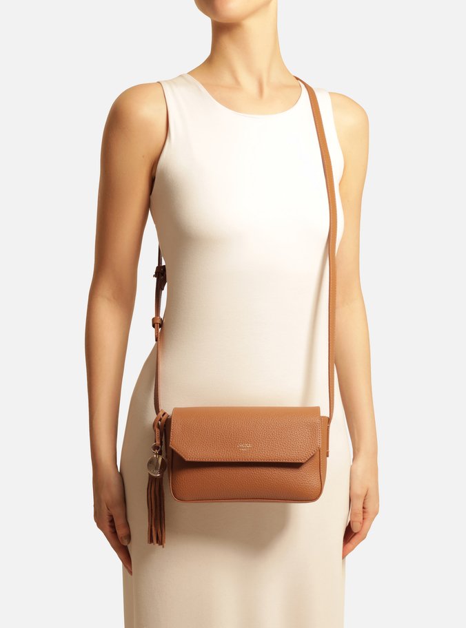 Bolsa Tiracolo Marrom Pequena Barbicacho