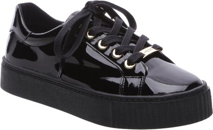 Tênis Creeper Verniz Sola Alta Total Preto