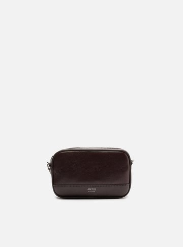 Bolsa Tiracolo Marrom Pequena Corrente Basic