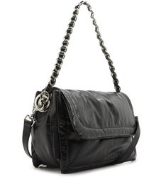 Bolsa Tiracolo Couro Zoe Média Preta Bolsa Tiracolo Couro Zoe Média Preta