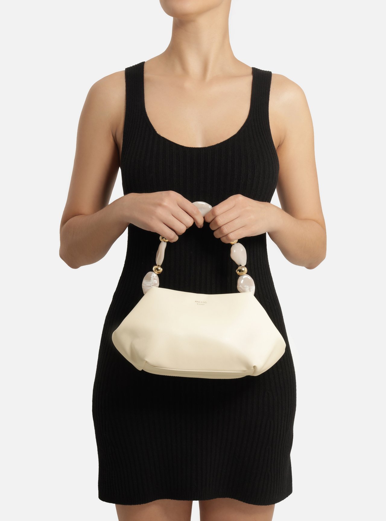 Bolsa Tote Off White Média Alça Pedras — foto 6