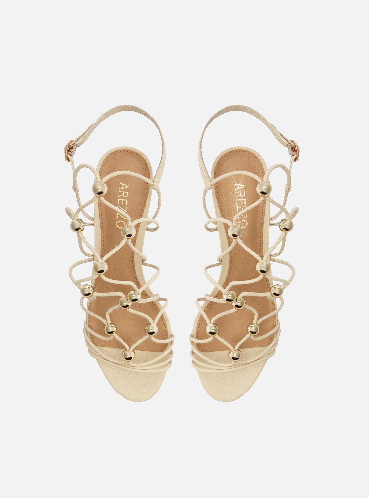 Sandália Off-White Bloco Tiras Esferas — foto 5