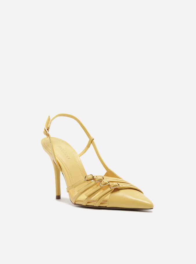 Scarpin Amarelo Salto Fino
