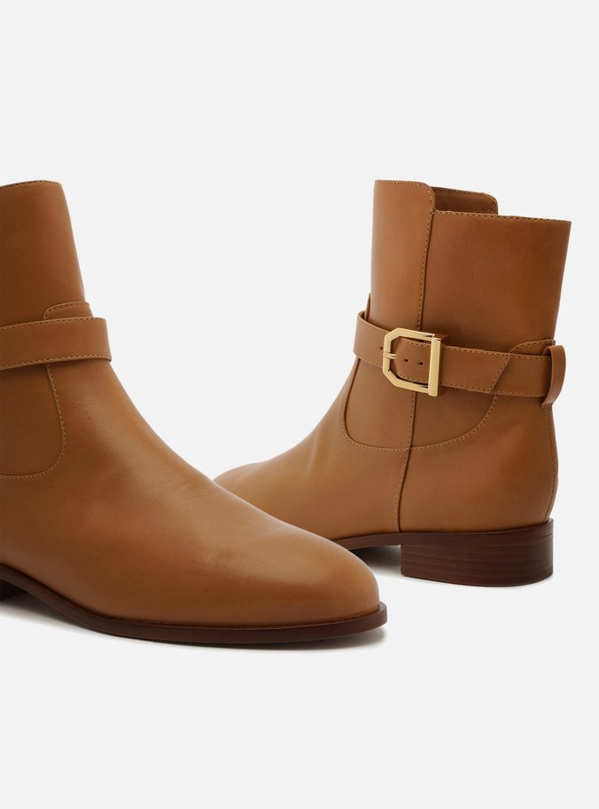 Bota Marrom Couro Cano Curto Savannah