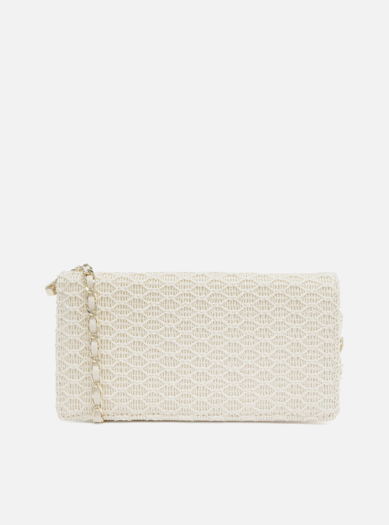 Clutch Cru Crochê Metal Geométrico — foto 3