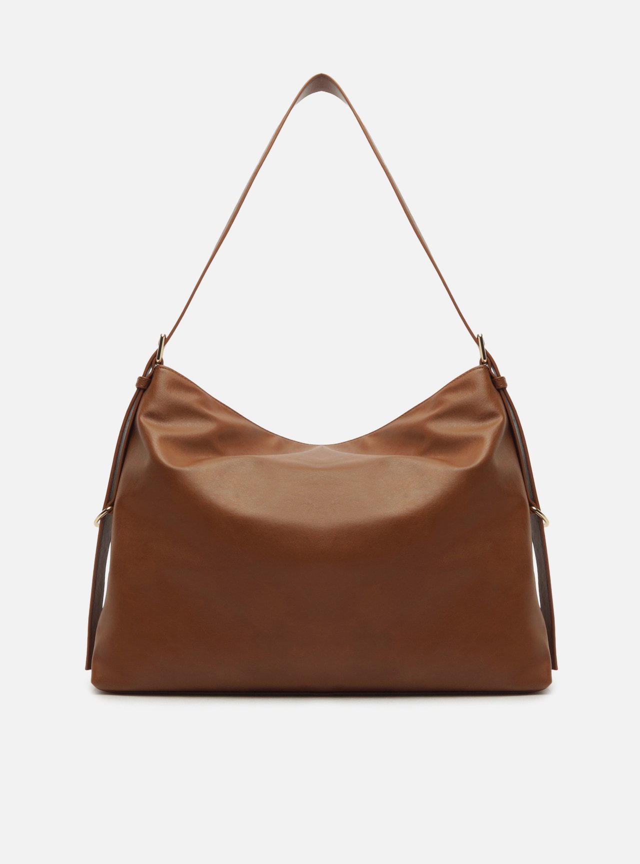 Bolsa Shoulder Marrom Grande Fivelas — foto 3