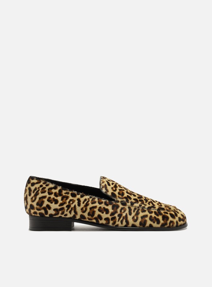 Mocassim Animal Print Pelo Bico Redondo