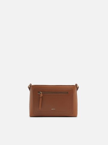 Arezzo — Bolsa Tiracolo Marrom Pequena Bolso Zíper