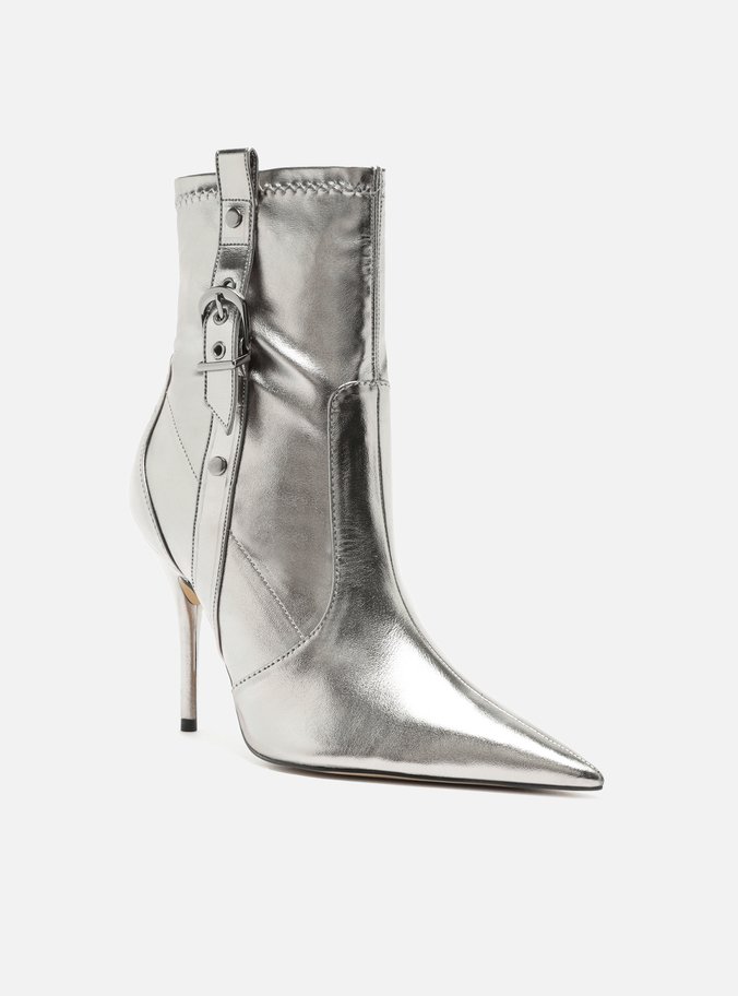 Bota Prata Salto Fino Alto 