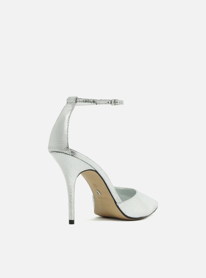 Scarpin Prateado Salto Fino Silver
