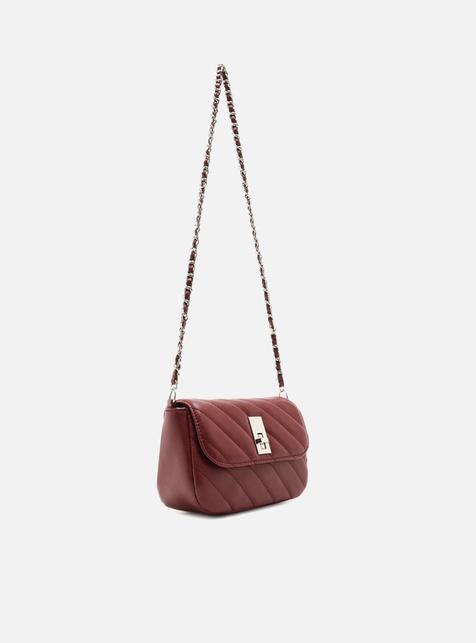 Bolsa Tiracolo Bordô Pequena Matelassê