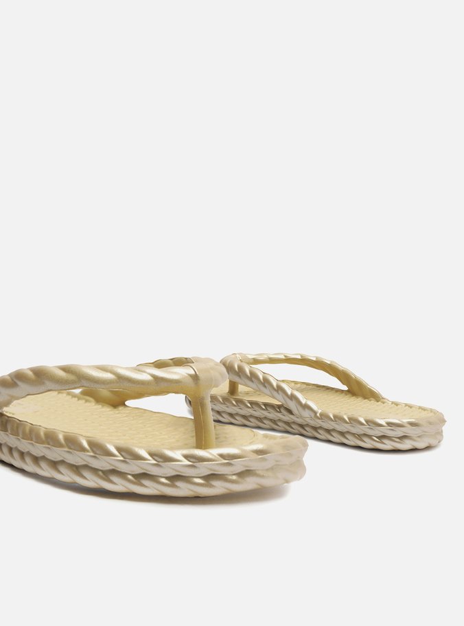 Chinelo de Dedo Dourado Marrocos La Sirene