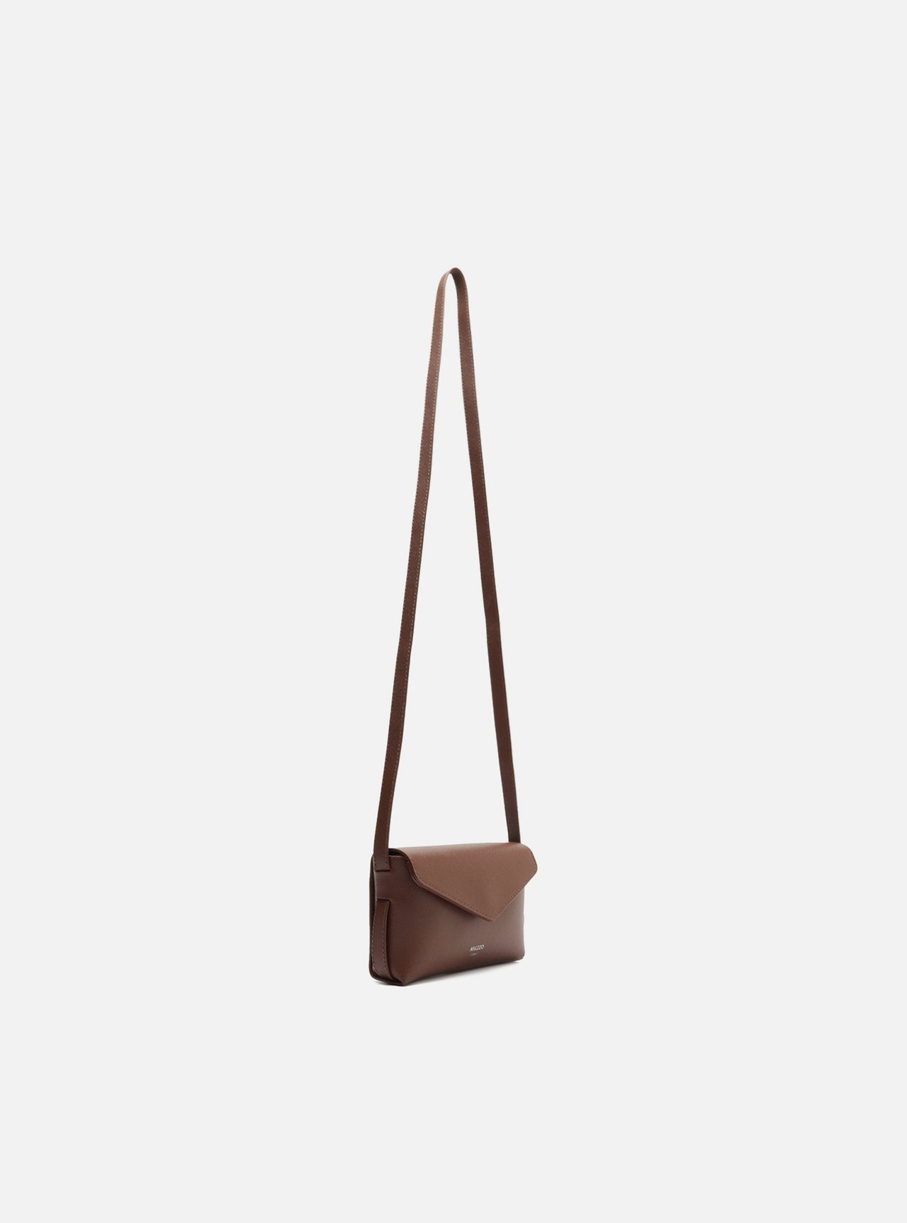 Bolsa Tiracolo Marrom Chocolate Pequena Envelope — foto 5