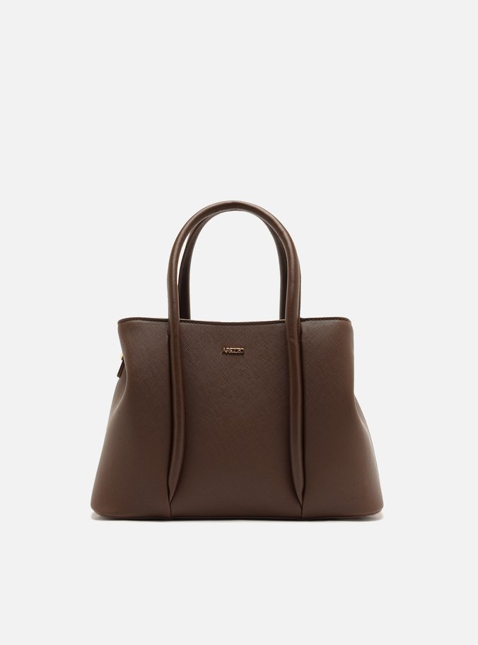 Bolsa Tote Marrom Média Metais