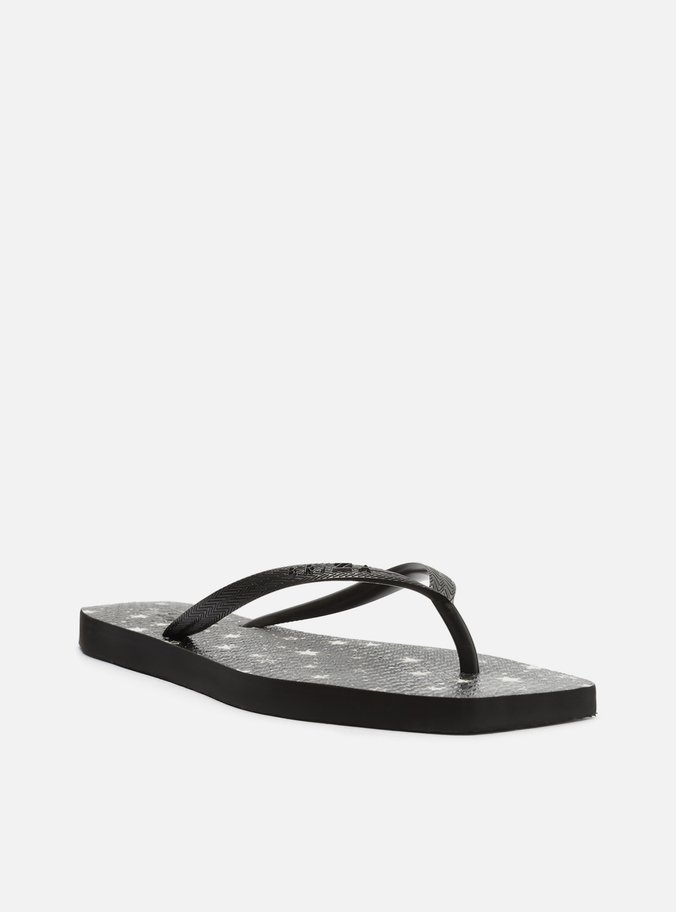 Chinelo de Dedo Jelly Preto Tira Preta Brizza