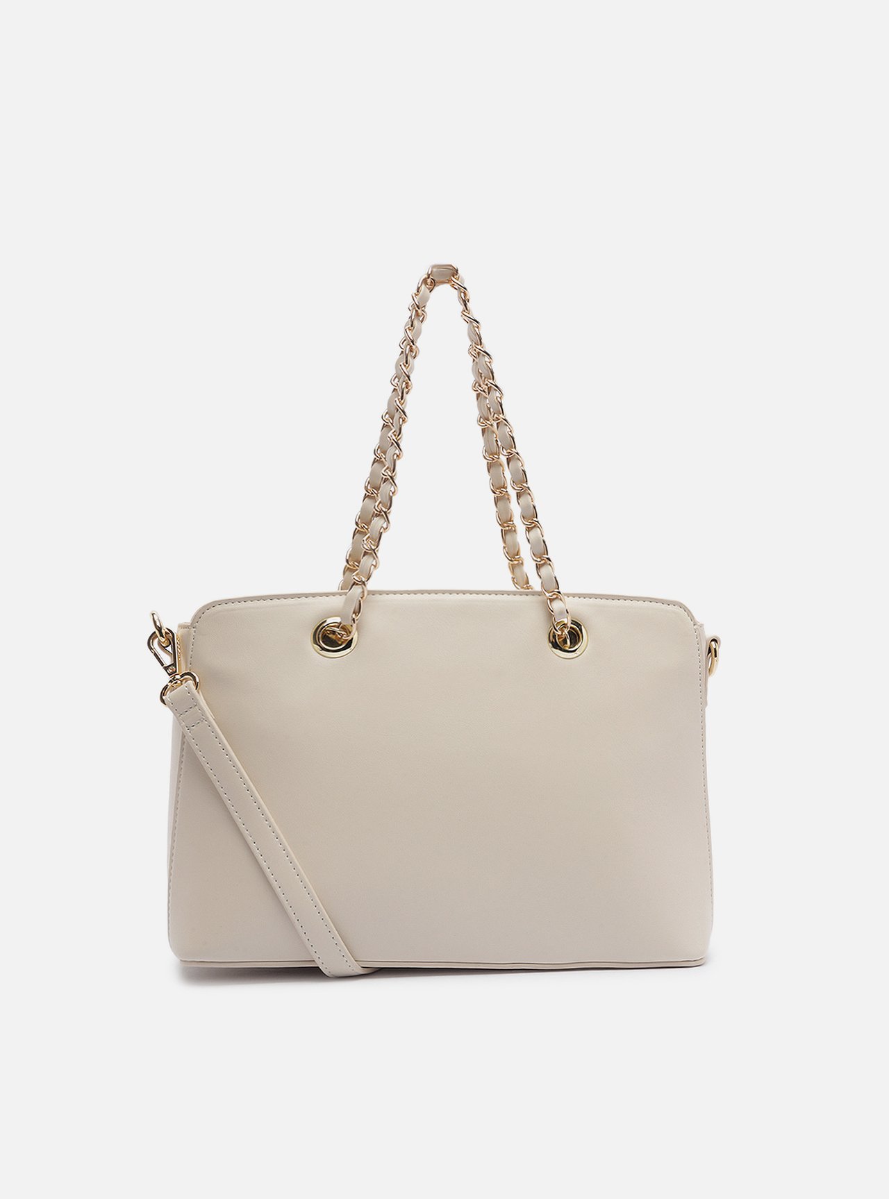 Bolsa Shopping Off White Tressê Média Corrente — foto 3