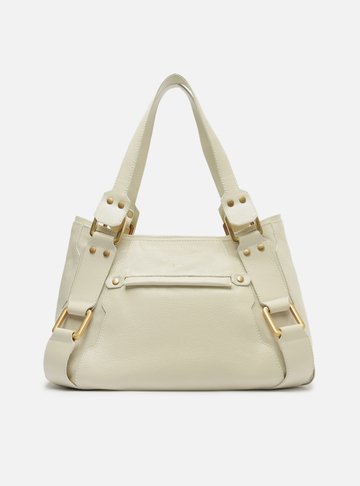Bolsa Tote Branca Couro Gretha Grande