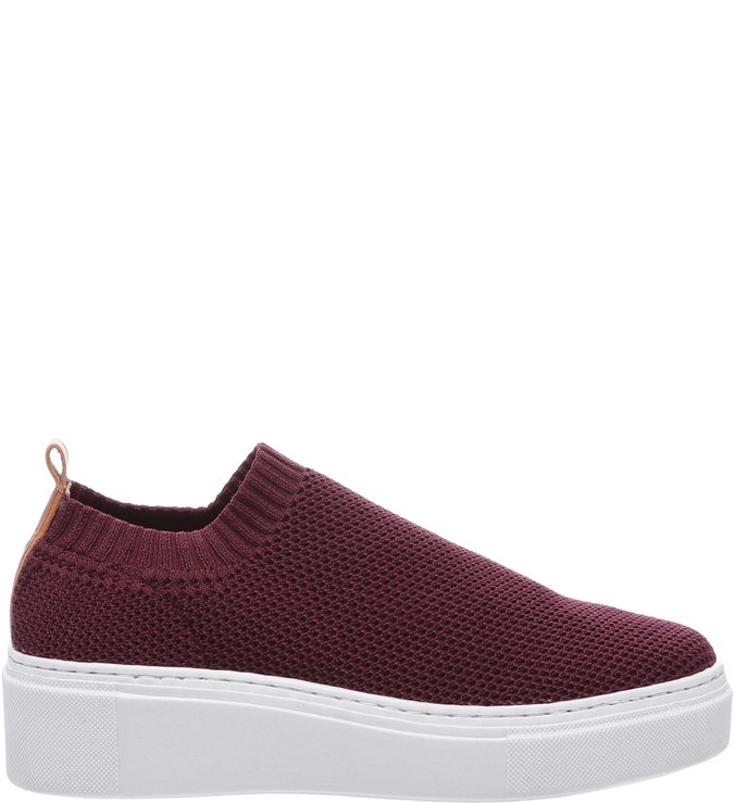 Tênis Slip On Tricot Garnet