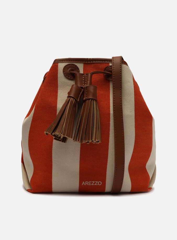 Bolsa Bucket Laranja Listrada Cissa Média