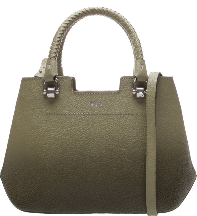 Bolsa Tote Couro Luize Média Ombré  Avocado