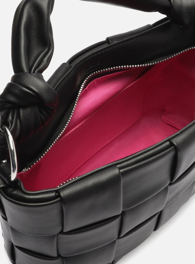 Bolsa Tiracolo Preta Tressê Média