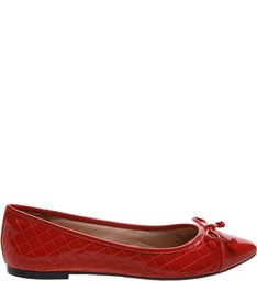 Sapatilha Basic Biqueira Royal Red