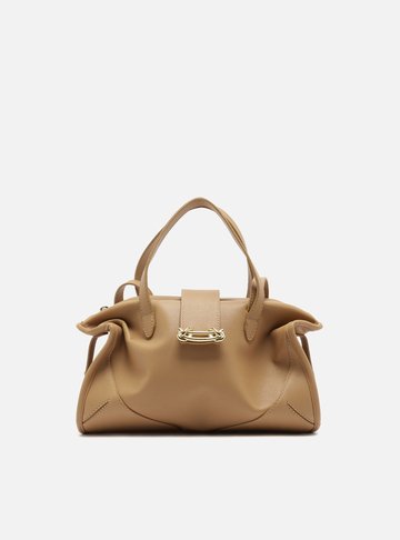 Arezzo — Bolsa Tote Nude Média Metais