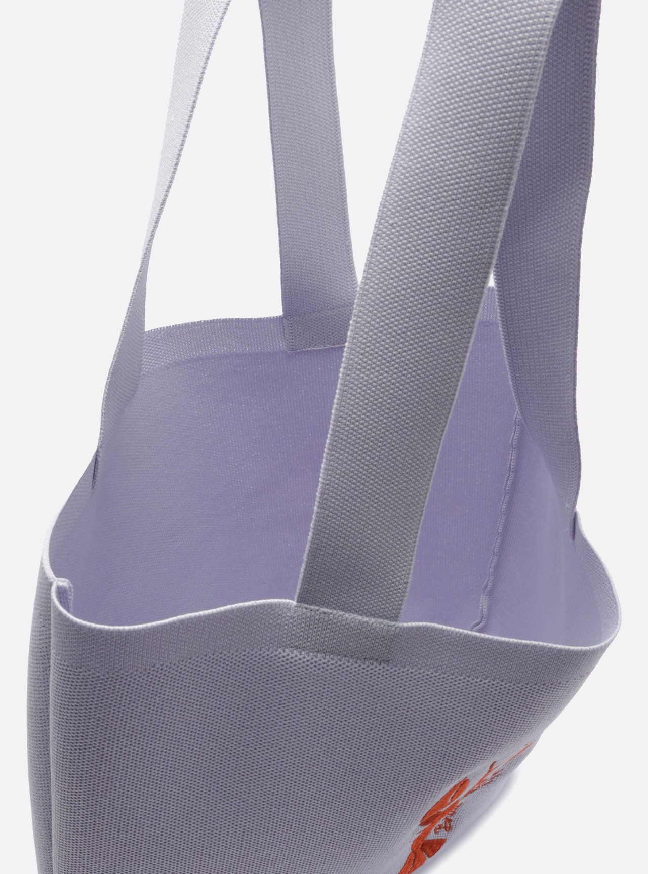 Bolsa Shopping Grande Azul Crochê Brizza — foto 4