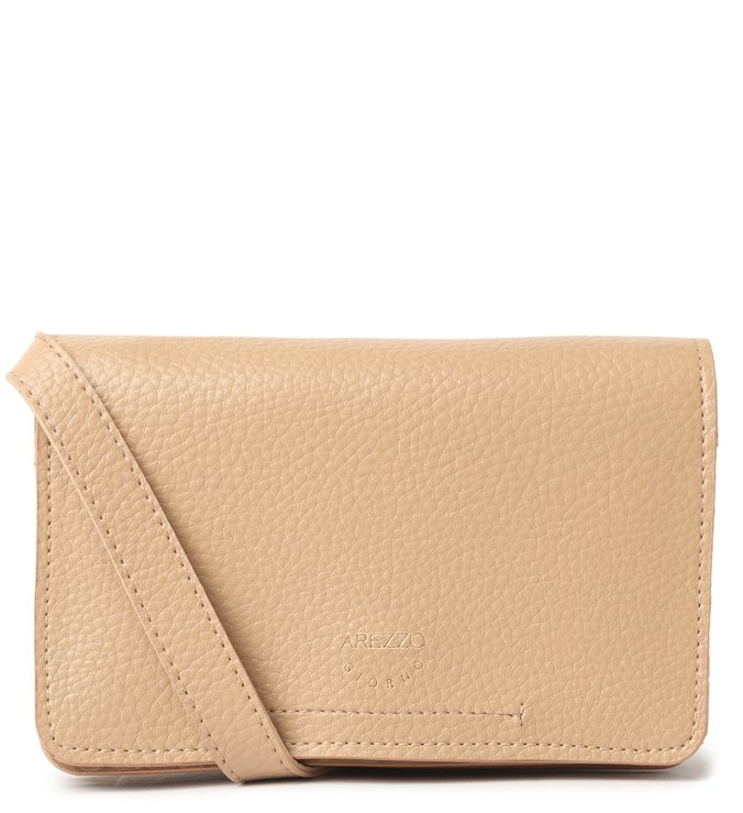 Mini Bolsa Carteira Bege Pipa