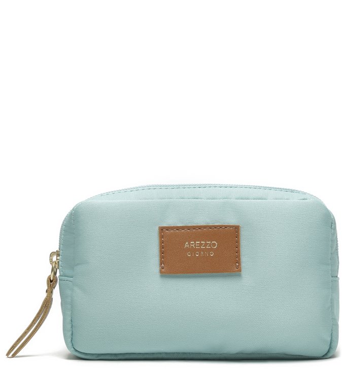 Necessaire Azul Tecido Sunny Pequena
