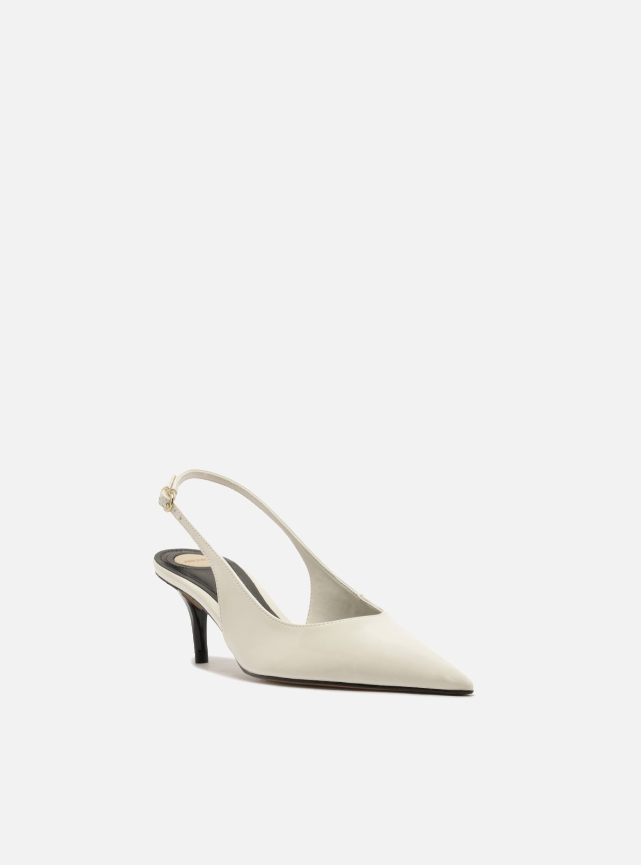 Scarpin Branca Salto Fino Slingback — foto 3