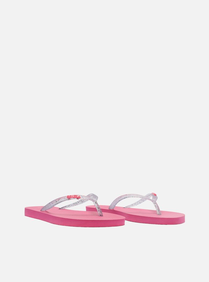Chinelo de Dedo Rosa Glitter Essential
