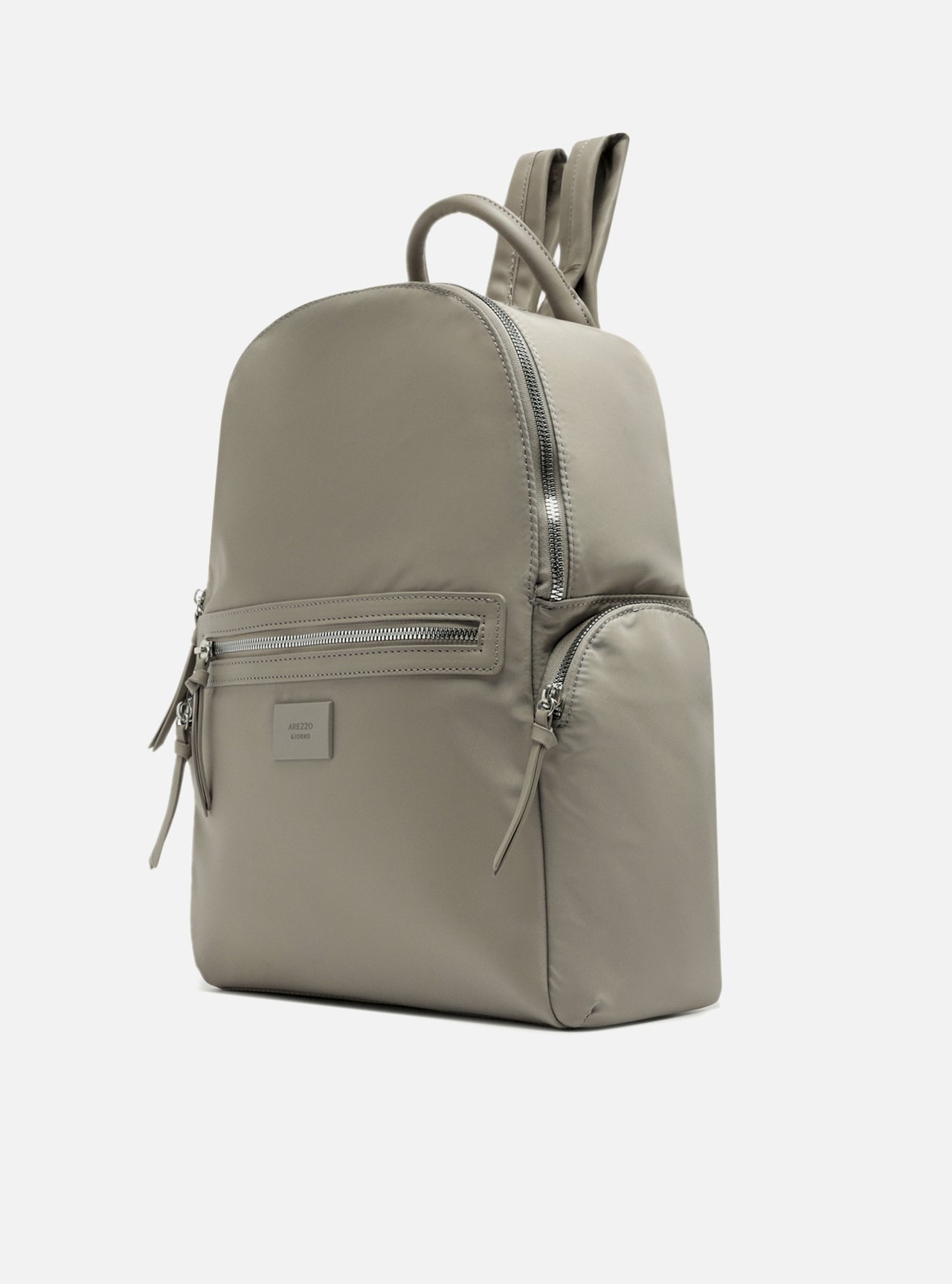 Mochila Nylon Grande Cinza — foto 2