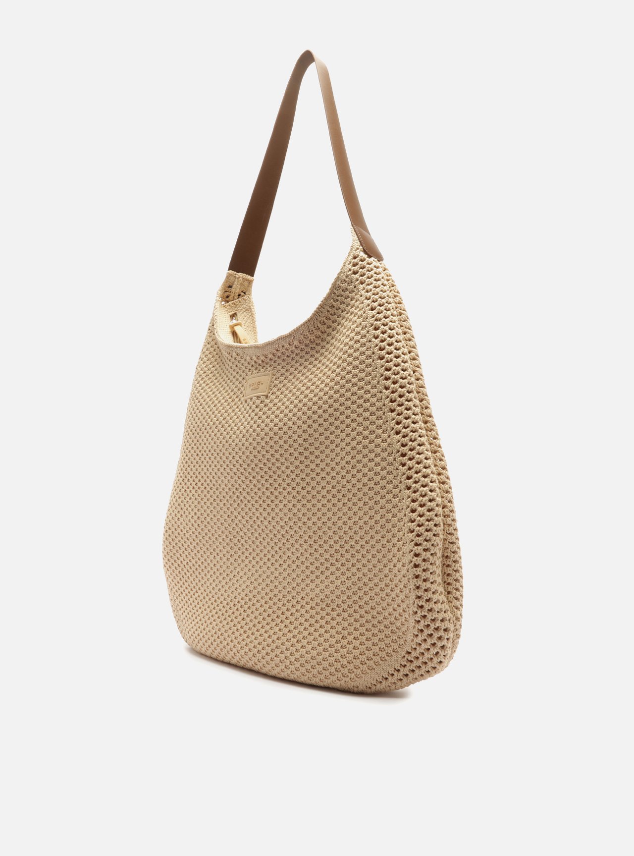 Bolsa Shopping Nude Knit Grande Brizza — foto 2