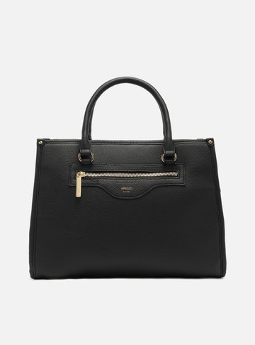 Bolsa Tote Preta Grande Zíper