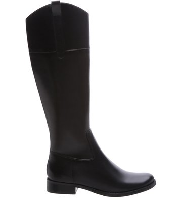 Bota Couro Cano Longo Preto