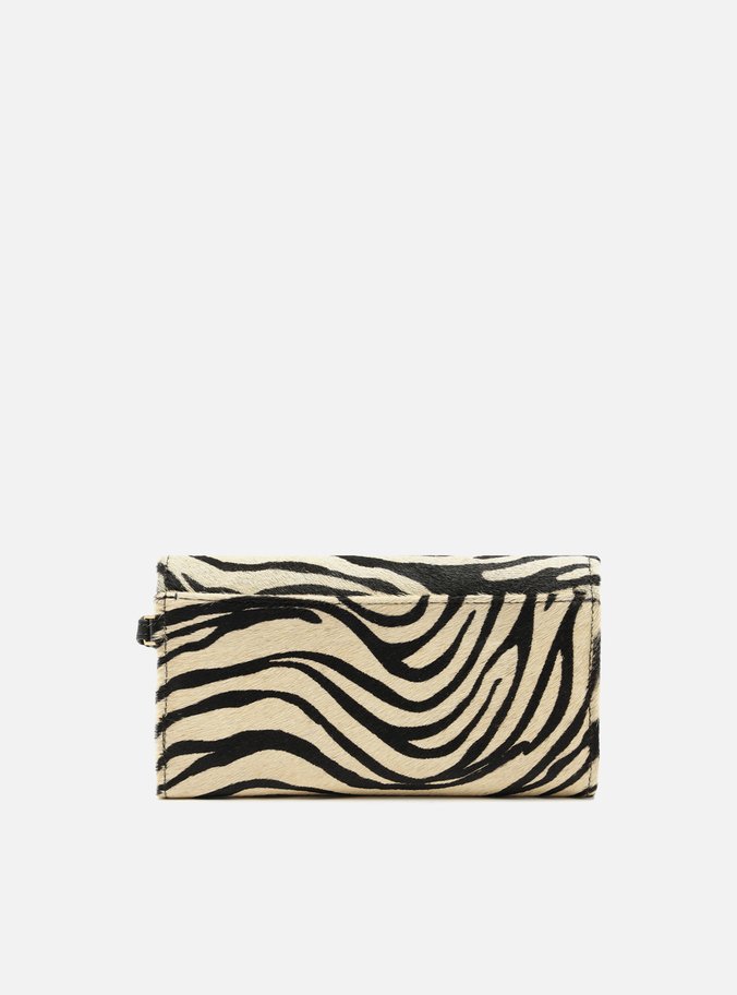Carteira Animal Print Média Logo Alça