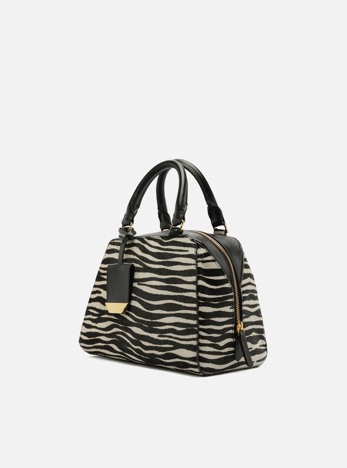 Bolsa Bowling Animal Print Zebra Média