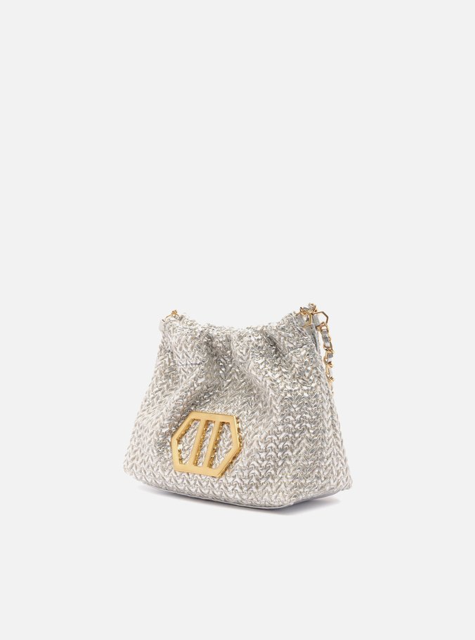 Bolsa Tiracolo Prata Trama Esther Pequena