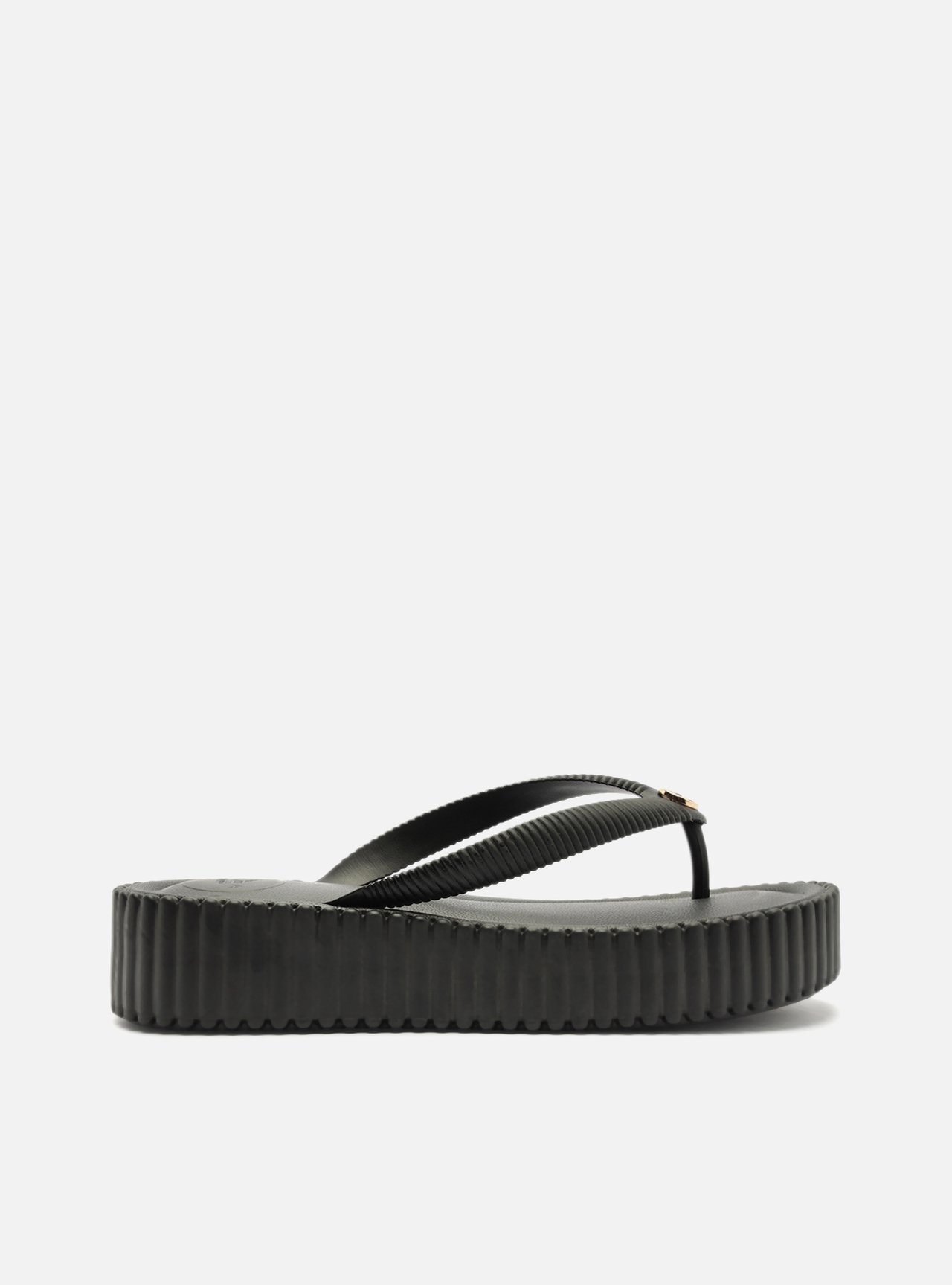 Sandália Preta Flatform Flip Flop Bali — foto 1